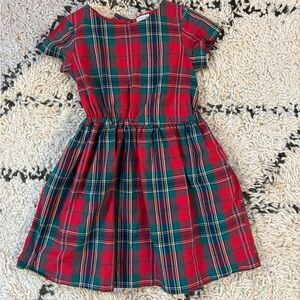 Crewcuts J. Crew Plaid Tartan Holiday  Bow Back Dress